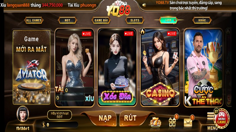 Yo88 casino trực tuyến