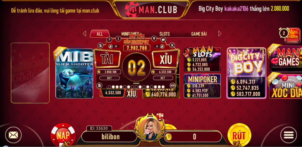 Minigame Manclub