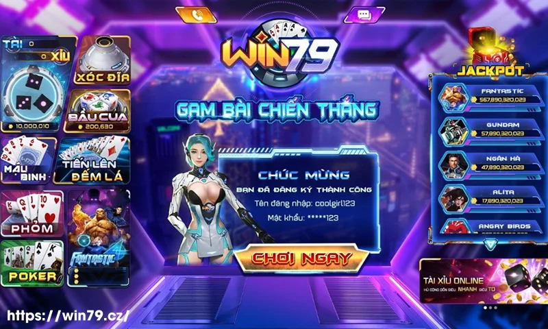 Giao diện win79