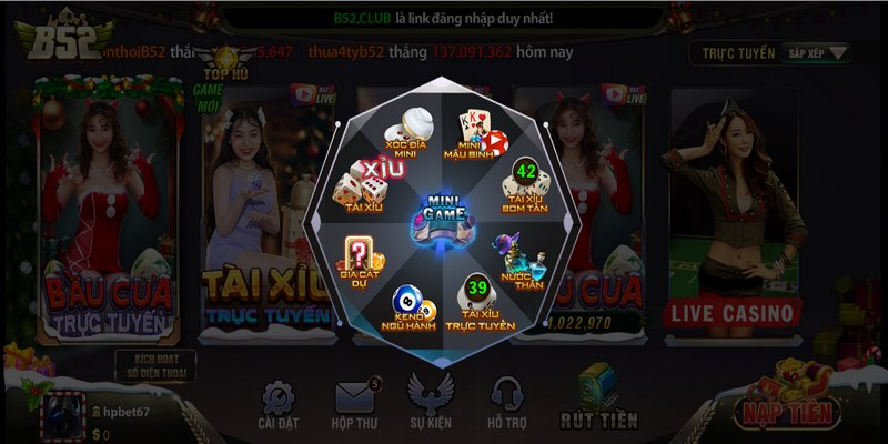 Mini game tại B52club