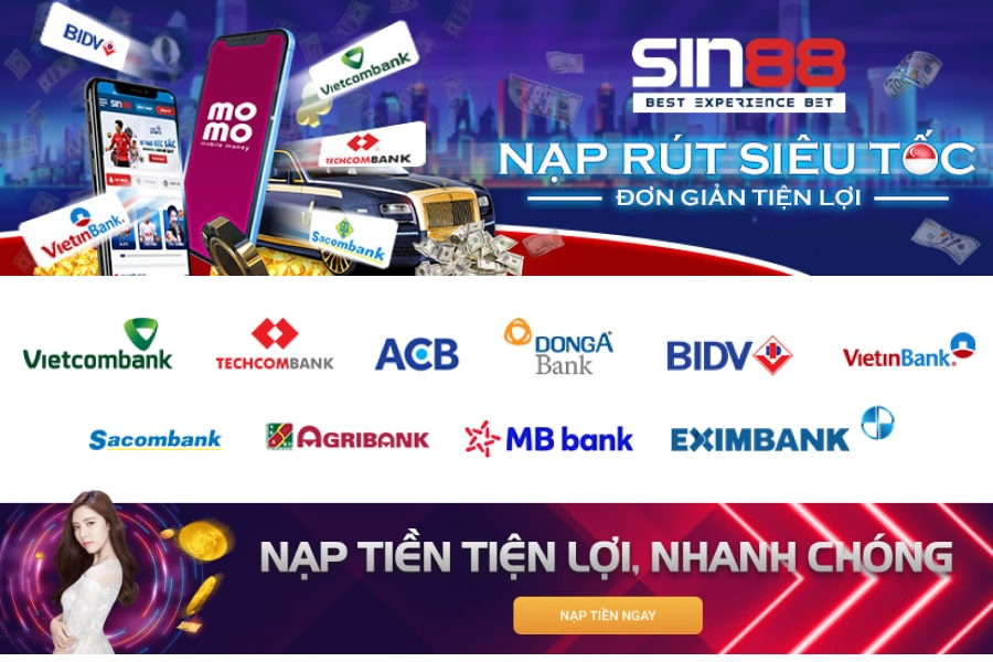 Rút tiền Sin88