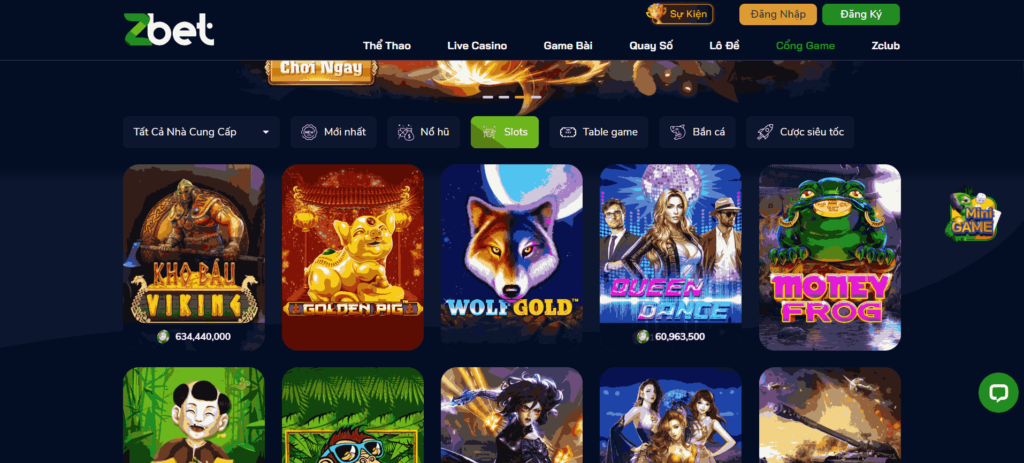 Slot game Zbet