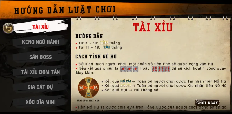 Tài xỉu online cân cửa